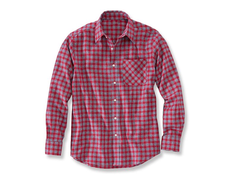 Main view, Clothing, Cotton shirt Malmö, red/navy/white