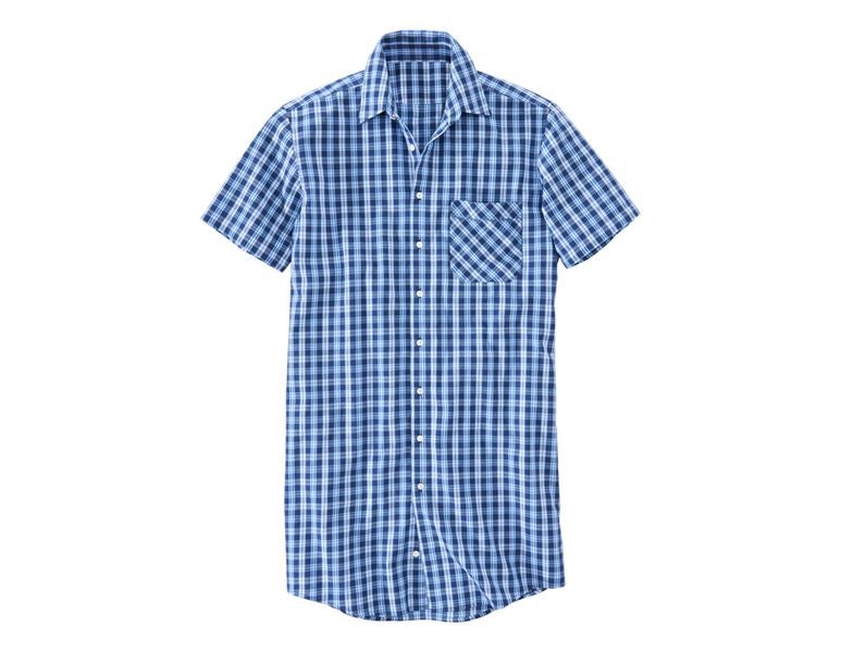 Main view, Clothing, Short sleeved shirt Lübeck, extra long, navy/azure/royal