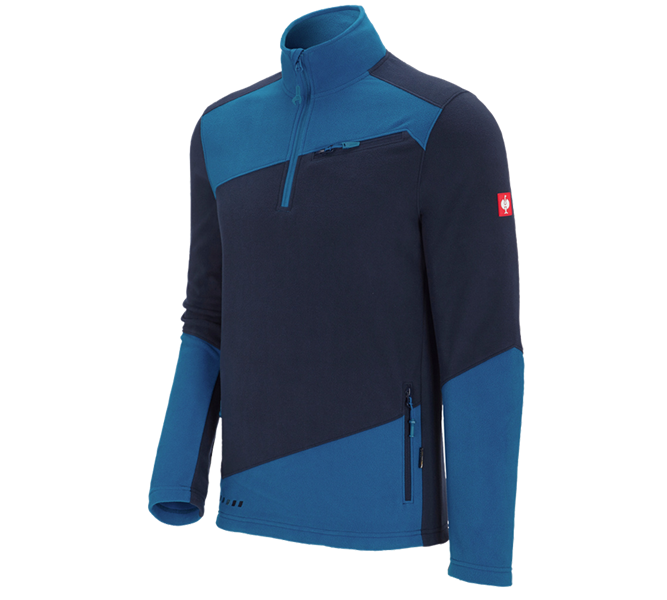 Hovedvisning, Pleje | Klinik, Fleecetrøje e.s.motion 2020, mørkeblå/atol