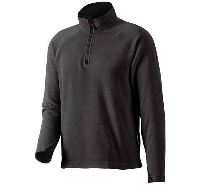 Main view, Clothing, Microfleece troyer dryplexx® micro, black