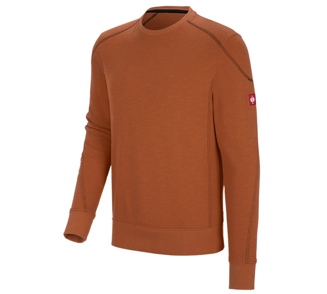 Hovedvisning, Sweats | Hoodies, Sweatshirt cotton slub e.s.roughtough, kobber