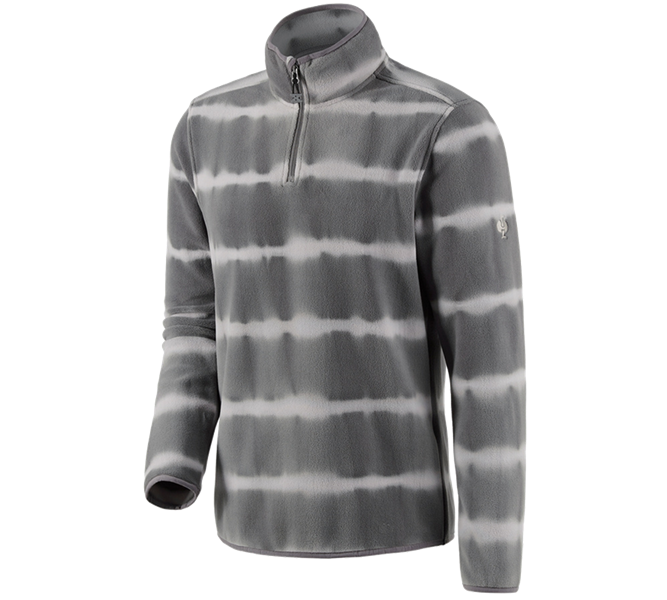 Main view, Clothing, Fleece troyer tie-dye e.s.motion ten, granite/opalgrey