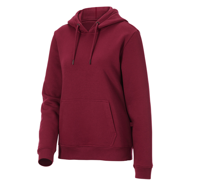 Main view, Hospitylity | Catering, e.s. Hoody-sweatshirt poly cotton, ladies', bordeaux