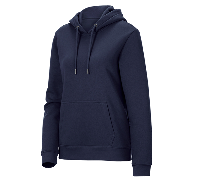 Main view, myDesign XMAS, e.s. Hoody-sweatshirt poly cotton, ladies', navy