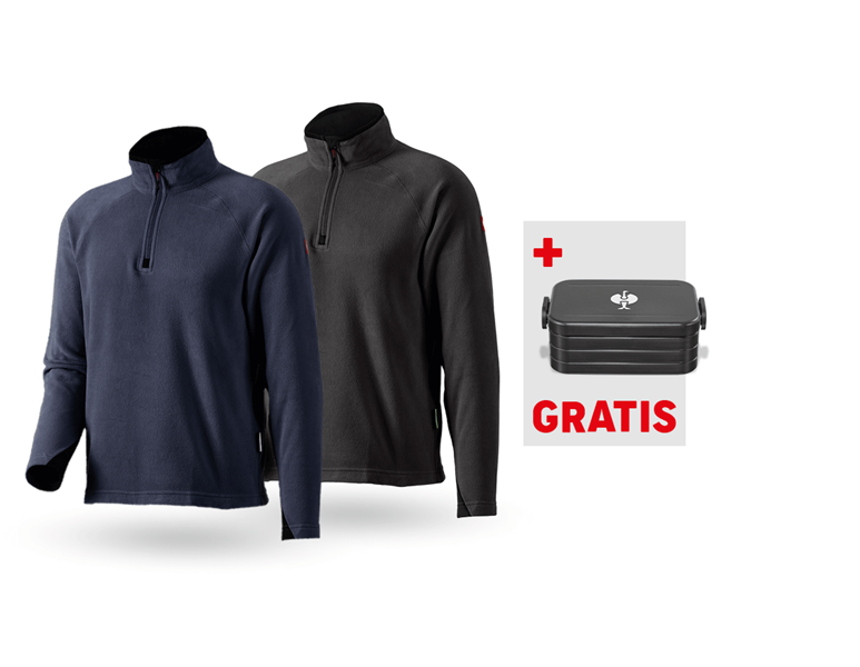 Hovedvisning, Pullover | Trøjer, SÆT: 2x Microfleecetrøje dryplexx® micro, mørkeblå