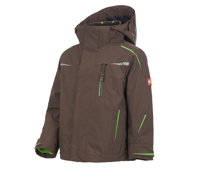 Main view, e.s.motion 2020, 3 in 1 functional jacket e.s.motion 2020,  childr., chestnut/seagreen