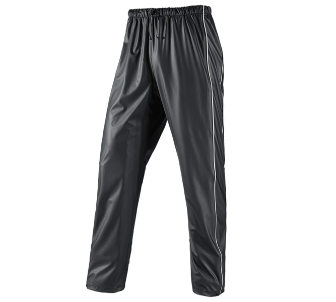 Main view, Clothing, Rain trousers flexactive, black