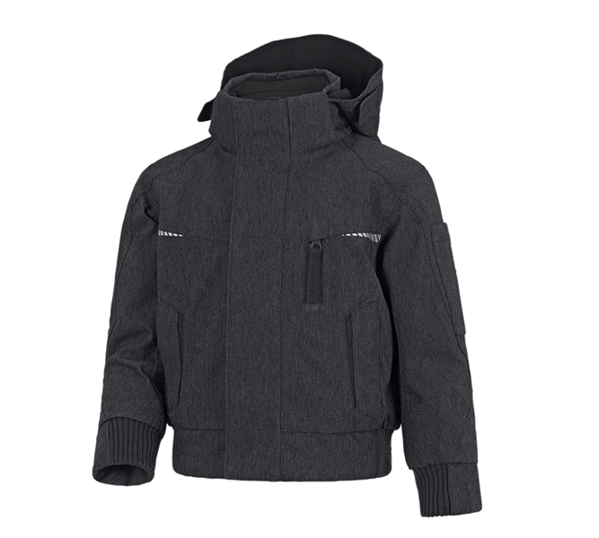 Main view, Clothing, Winter functional pilot jacket e.s.motion denim,c., graphite