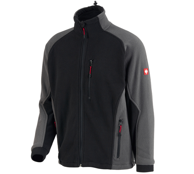 Main view, Search, Functional fleece jacket dryplexx® wind, black/anthracite