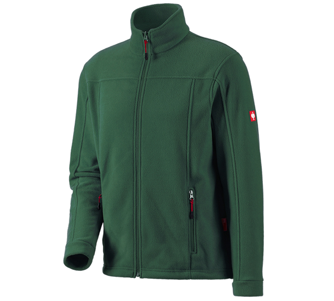 Main view, Clothing, Fleece jacket e.s.classic, green