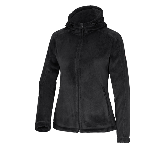 Main view, Work Jackets, e.s. Zip jacket Highloft, ladies', black