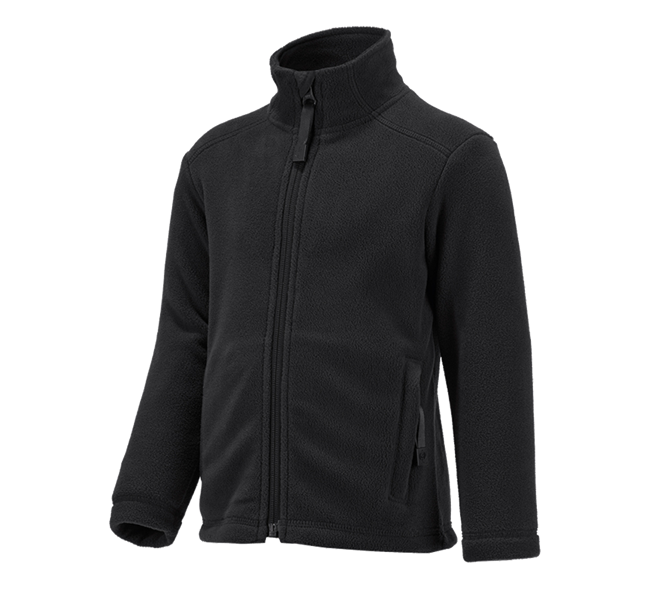 Main view, Jackets, e.s. Fleece jacket CI, children's, black