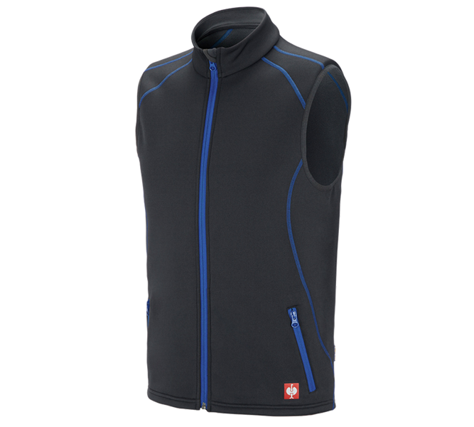 Main view, Clothing, Function bodywarmer thermo stretch e.s.motion 2020, graphite/gentianblue