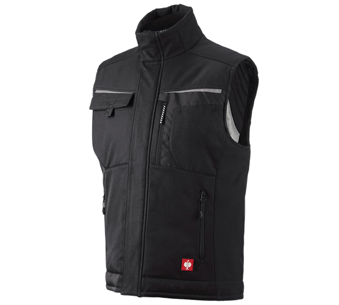 Main view, e.s.motion, Softshell bodywarmer e.s.motion, black