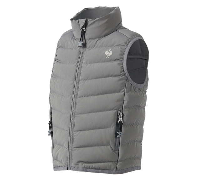 Main view, Body Warmer, Bodywarmer e.s.motion ten, children´s, granite