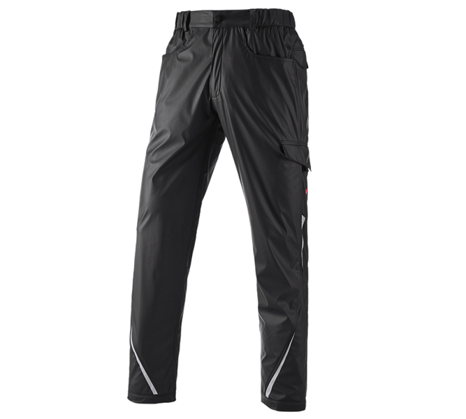 Main view, Clothing, Rain trousers e.s.motion 2020 superflex, black/platinum
