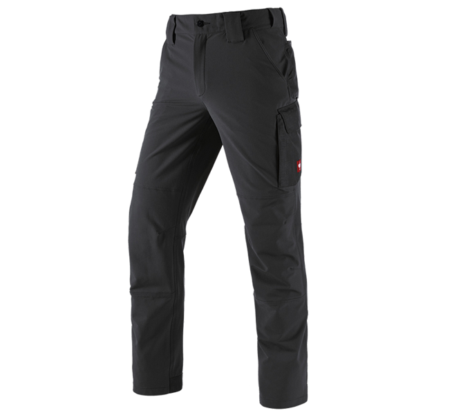 Main view, Clothing, Functional cargo trousers e.s.dynashield solid, black