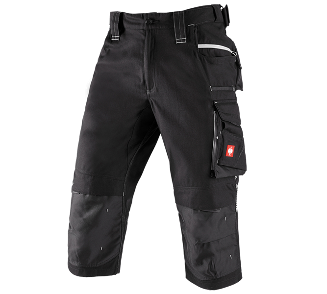 Main view, e.s.motion 2020, 3/4 length trousers e.s.motion 2020, black/platinum