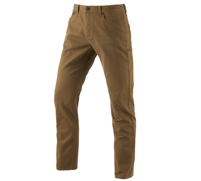 Main view, e.s.vintage, 5-pocket Trousers e.s.vintage, sepia