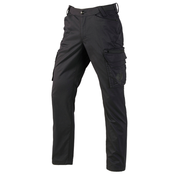 Main view, Trousers, Cargo trousers e.s.trail, black