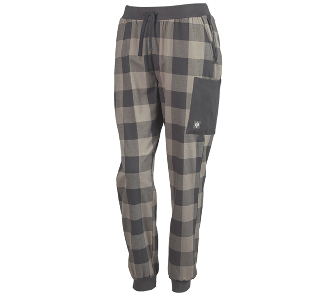 Main view, SALE, e.s. Pyjama Trousers, ladies', dolphingrey/carbongrey