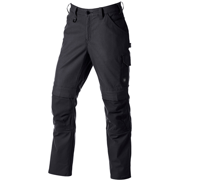 Main view, Knee Pad Master Grid 6D, Worker trousers e.s.iconic, black