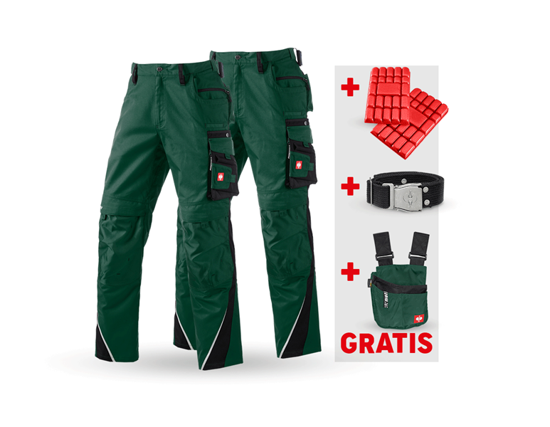 Hovedvisning, Gaveideer, SÆT: Bukser + vinterbukser e.s.motion, grøn/sort