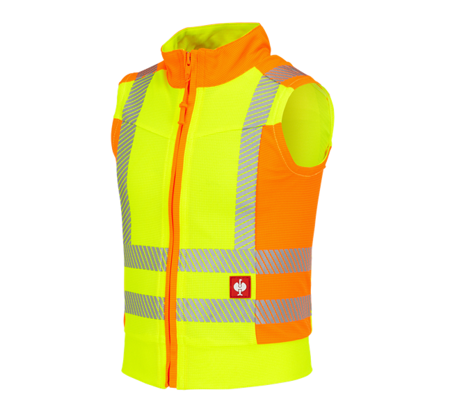 Main view, Clothing, High-vis function bodywarmer e.s.motion 2020, c., high-vis yellow/high-vis orange