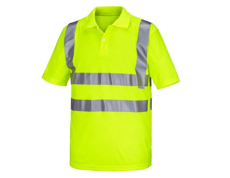 Main view, High-vis clothing, STONEKIT High-vis polo shirt, high-vis yellow