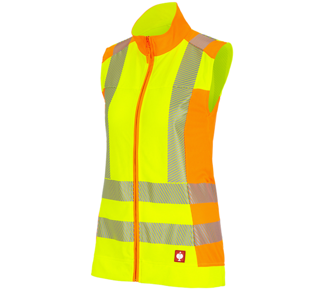 Main view, Work Body Warmer, High-vis funct.bodywarmer e.s.motion 2020, ladies', high-vis yellow/high-vis orange