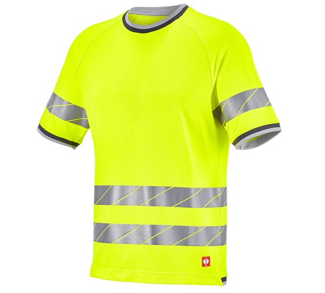 Main view, High-vis clothing, High-vis functional t-shirt e.s.ambition, high-vis yellow/anthracite