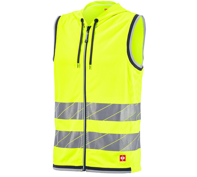 Main view, High-vis clothing, High-vis functional bodywarmer e.s.ambition, high-vis yellow/anthracite