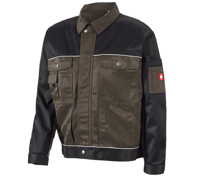 Main view, e.s.image, Work jacket e.s.image, olive/black