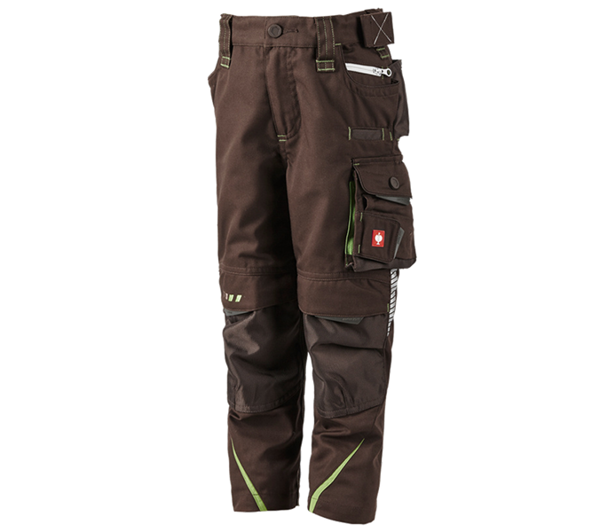 Main view, Trousers, Winter trousers e.s.motion 2020, children's, chestnut/seagreen