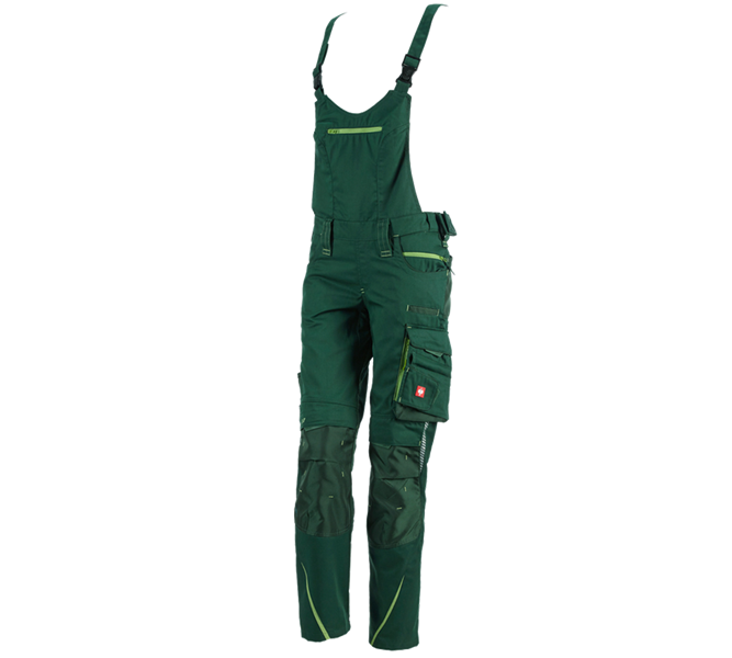 Main view, Gardening / Forestry / Farming, Ladies' bib & brace e.s.motion 2020, green/seagreen