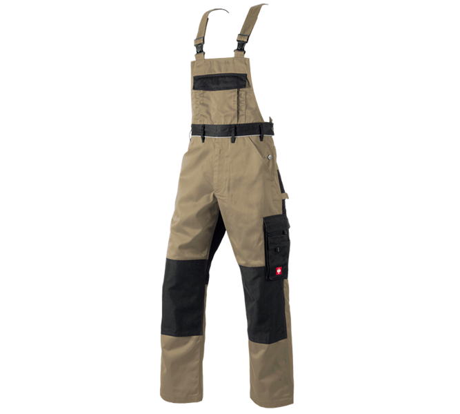 Main view, Work Trousers, Bib & Brace e.s.image, khaki/black