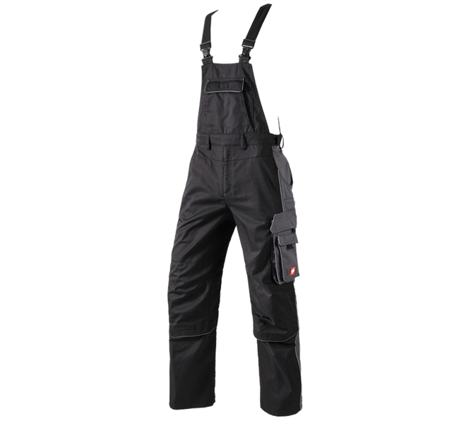 Main view, Clothing, Bib & Brace e.s.active, black/anthracite