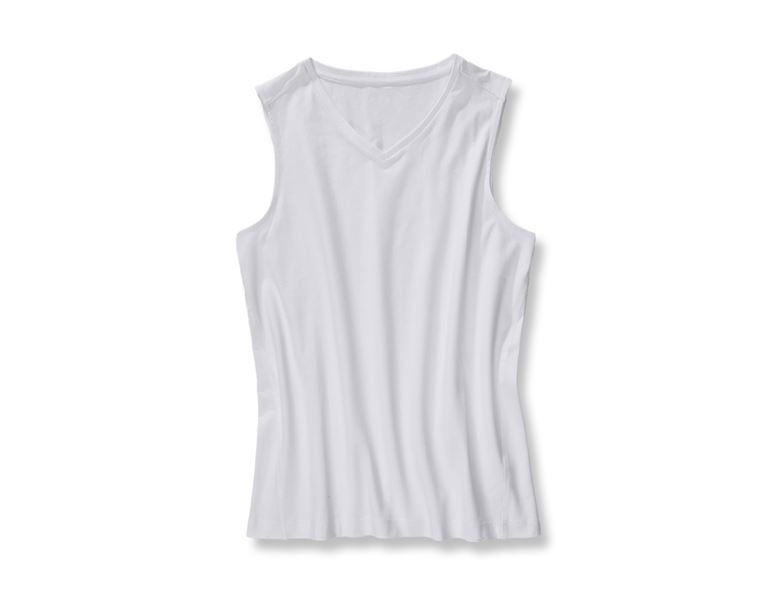 Main view, Underwear, e.s. Cotton stretch athletics shirt, white