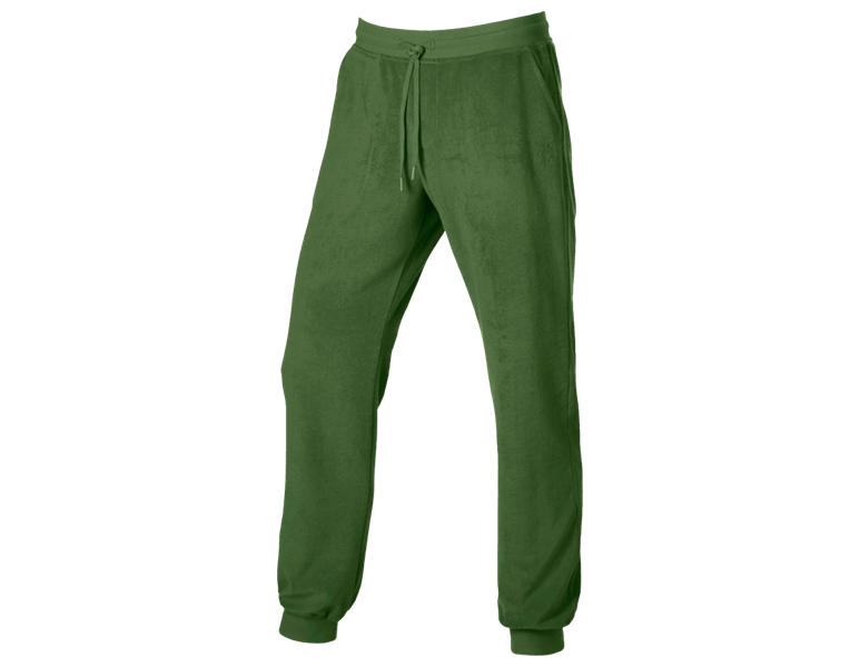 Main view, For friends and family, e.s. Sweat trousers Terry, nordicgreen