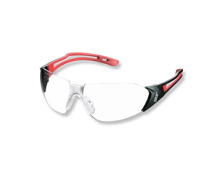 Main view, Eye Protectors, e.s. Safety glasses Abell, red/black