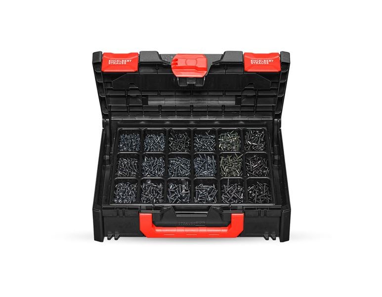 Main view, Attachment equipment, Sheet metal screw assortm. in STRAUSSbox 118 midi