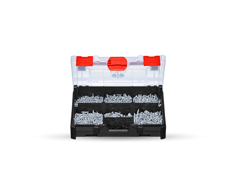Main view, Attachment equipment, Fillister sunk-head sheet metal screws DIN 7983