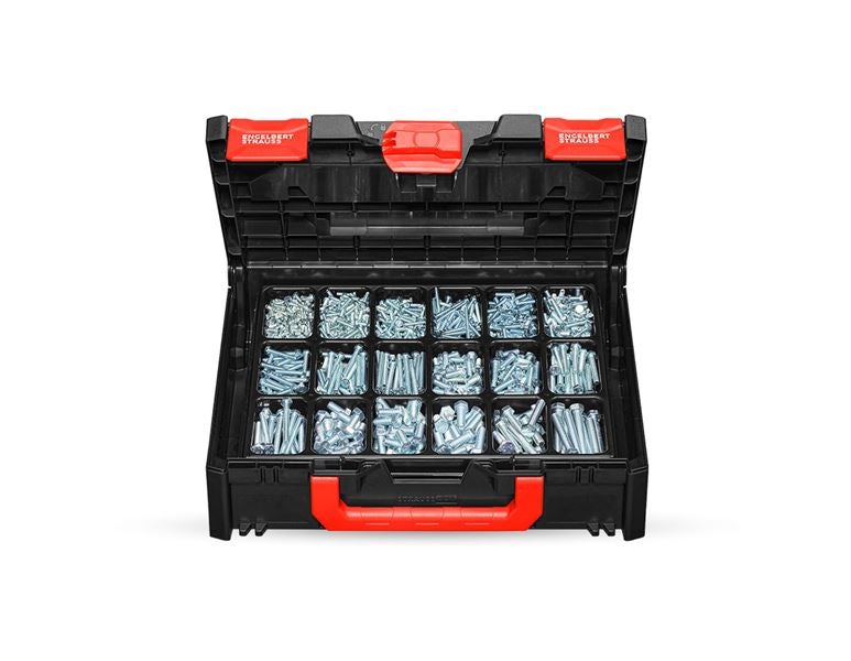 Main view, Attachment equipment, Hexagon bolts, DIN 933 in STRAUSSbox 118 midi