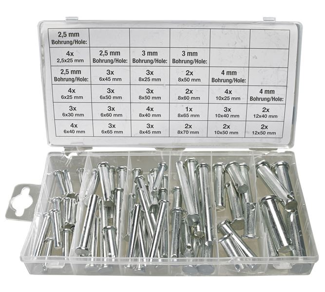Main view, Attachment equipment, Safety bolt assortment, 60-units