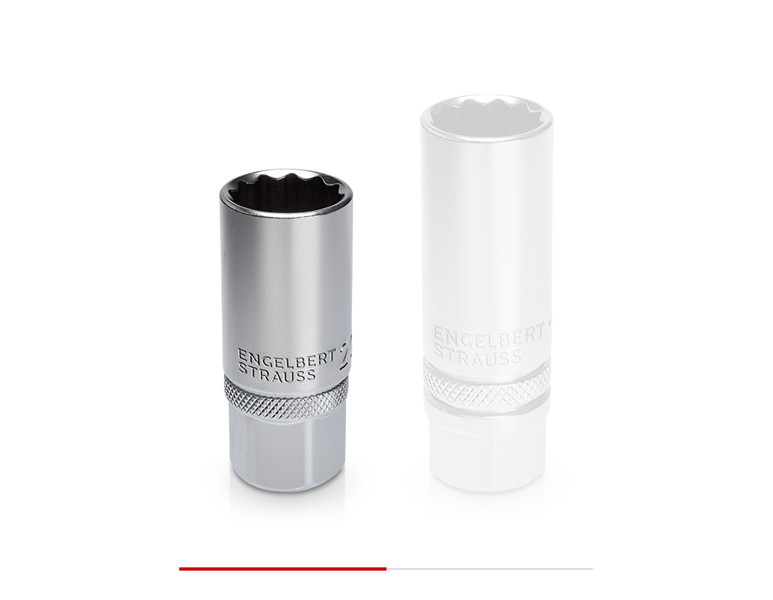 Main view, Socket wrench, e.s. Sparkplug socket wrench insert 1/2, long