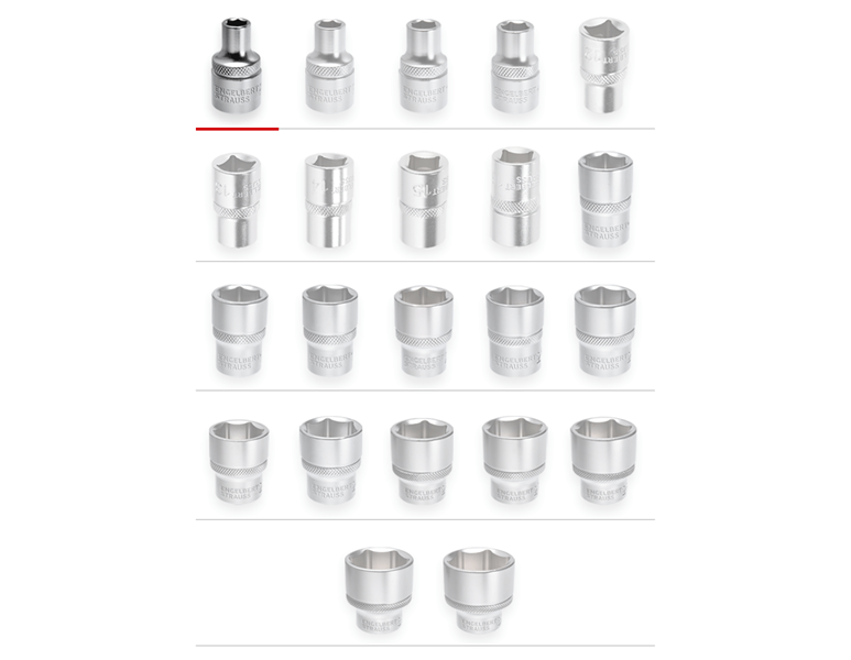 Main view, Socket wrench, e.s. Socket wrench insert 1/2 hex