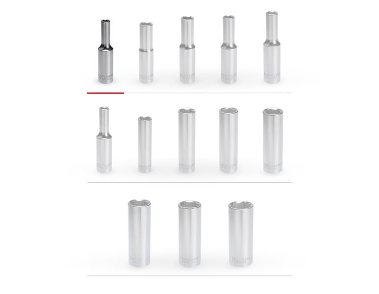 Main view, Socket wrench, e.s. Socket wrench insert 1/4 hex, long