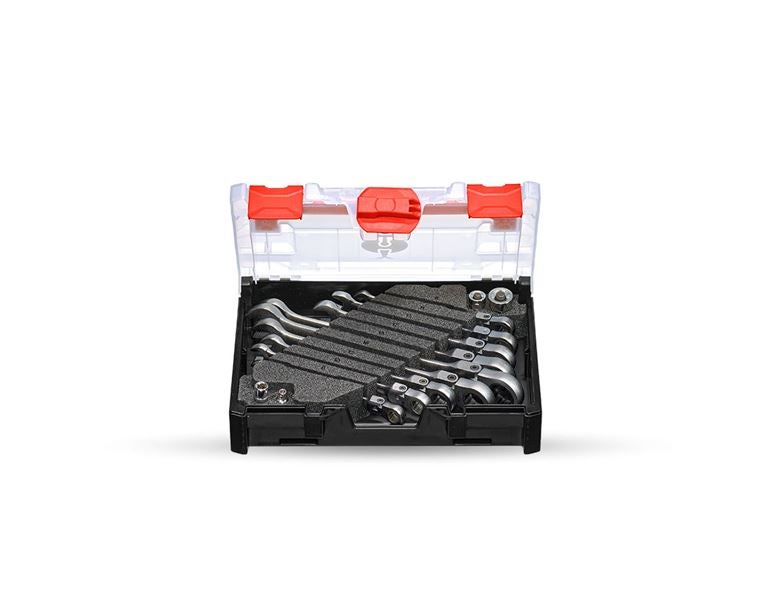 Main view, Manual tools, Ratch-Tech set, articulated, in STRAUSSbox mini