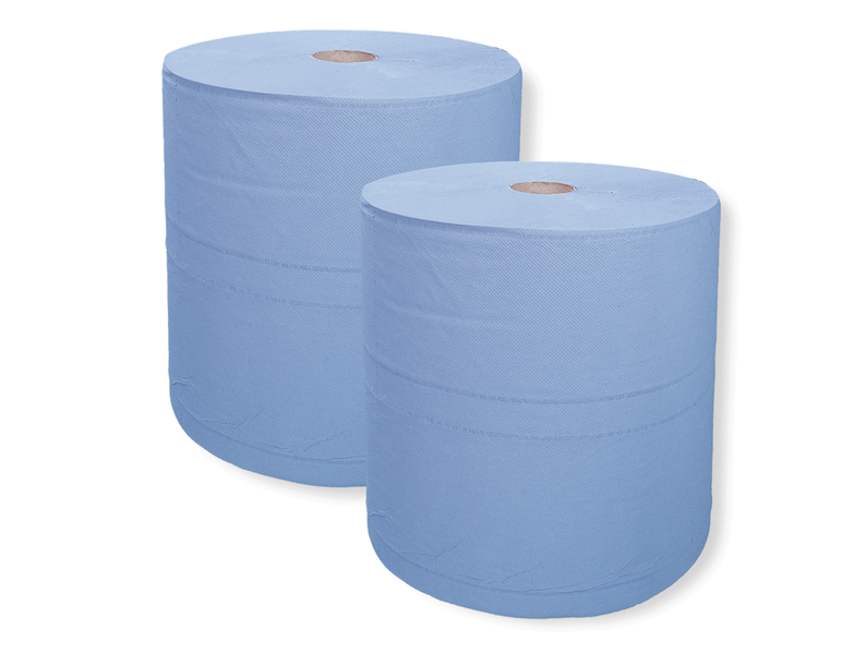 Main view, Paper cloths, Cleaning paper roll 3-ply, 2x 500 sheets