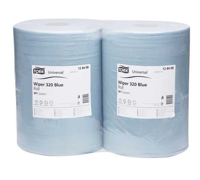 Main view, Paper cloths, Cleaning paper roll, 2-ply, 2 rolls x 1000 sheets